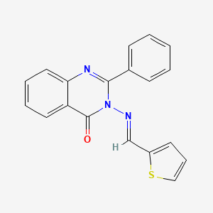 2-phenyl-3-[(2-thienylmethylene)amino]-4(3H)-quinazolinone