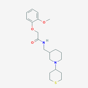 2-(2-methoxyphenoxy)-N-{[1-(tetrahydro-2H-thiopyran-4-yl)-3-piperidinyl]methyl}acetamide