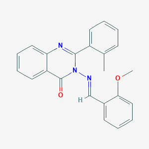 3-[(2-methoxybenzylidene)amino]-2-(2-methylphenyl)-4(3H)-quinazolinone