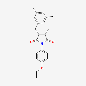 3-[(3,5-dimethylphenyl)methyl]-1-(4-ethoxyphenyl)-4-methylpyrrolidine-2,5-dione