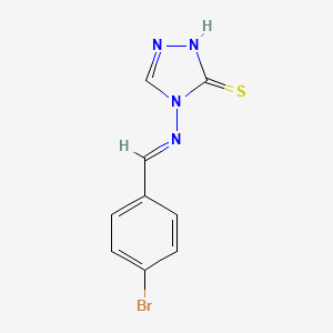 4-[(4-bromobenzylidene)amino]-2,4-dihydro-3H-1,2,4-triazole-3-thione