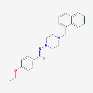 molecular formula C24H27N3O B3890132 N-(4-ethoxybenzylidene)-4-(1-naphthylmethyl)-1-piperazinamine 