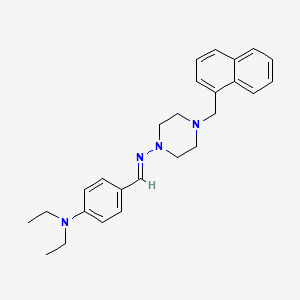 N-[4-(diethylamino)benzylidene]-4-(1-naphthylmethyl)-1-piperazinamine