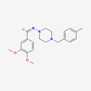 (Z)-1-(3,4-Dimethoxyphenyl)-N-{4-[(4-methylphenyl)methyl]piperazin-1-YL}methanimine