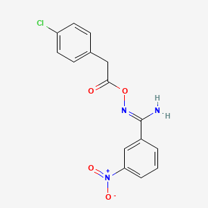 N'-{[(4-chlorophenyl)acetyl]oxy}-3-nitrobenzenecarboximidamide