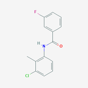 molecular formula C14H11ClFNO B389023 N-(3-chloro-2-methylphenyl)-3-fluorobenzamide 