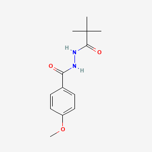 N'-(2,2-dimethylpropanoyl)-4-methoxybenzohydrazide