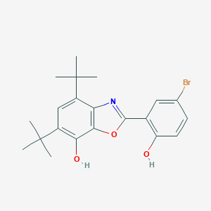 molecular formula C21H24BrNO3 B389025 2-(5-Bromo-2-hydroxyphenyl)-4,6-di-tert-butyl-1,3-benzoxazol-7-ol CAS No. 309286-48-4