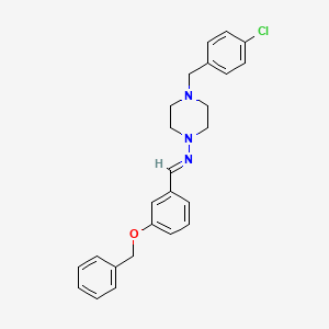 N-[3-(benzyloxy)benzylidene]-4-(4-chlorobenzyl)-1-piperazinamine