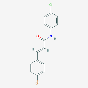 molecular formula C15H11BrClNO B389031 3-(4-bromophenyl)-N-(4-chlorophenyl)acrylamide 