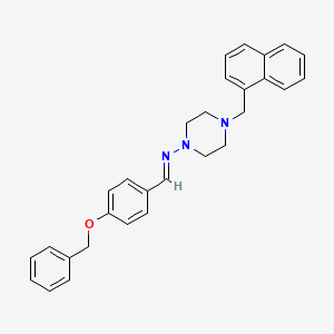 N-[4-(benzyloxy)benzylidene]-4-(1-naphthylmethyl)-1-piperazinamine