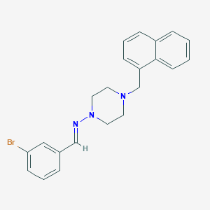 N-(3-bromobenzylidene)-4-(1-naphthylmethyl)-1-piperazinamine