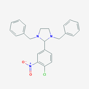 molecular formula C23H22ClN3O2 B389040 1,3-Dibenzyl-2-(4-chloro-3-nitrophenyl)imidazolidine CAS No. 303211-92-9