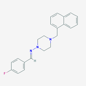 N-(4-fluorobenzylidene)-4-(1-naphthylmethyl)-1-piperazinamine