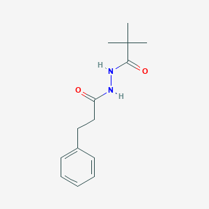 2,2-dimethyl-N'-(3-phenylpropanoyl)propanehydrazide