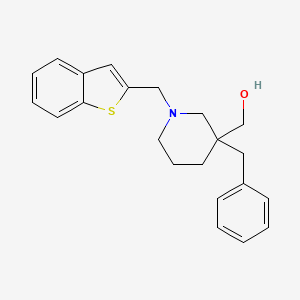 [1-(1-Benzothiophen-2-ylmethyl)-3-benzylpiperidin-3-yl]methanol