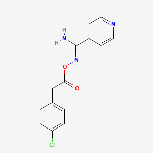 (Z)-[AMINO(PYRIDIN-4-YL)METHYLIDENE]AMINO 2-(4-CHLOROPHENYL)ACETATE