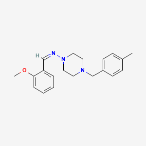 (Z)-1-(2-Methoxyphenyl)-N-{4-[(4-methylphenyl)methyl]piperazin-1-YL}methanimine