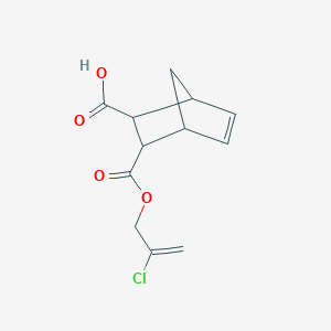 molecular formula C12H13ClO4 B389045 3-{[(2-Chloro-2-propenyl)oxy]carbonyl}bicyclo[2.2.1]hept-5-ene-2-carboxylic acid 