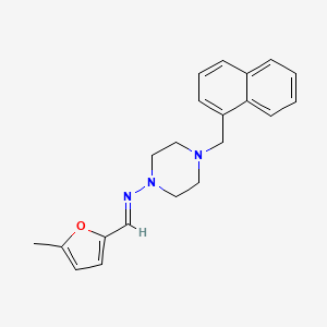 N-((5-METHYL-2-FURYL)METHYLENE)-4-(1-NAPHTHYLMETHYL)-1-PIPERAZINAMINE