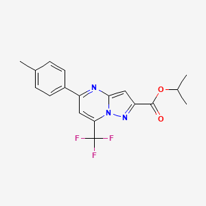 isopropyl 5-(4-methylphenyl)-7-(trifluoromethyl)pyrazolo[1,5-a]pyrimidine-2-carboxylate