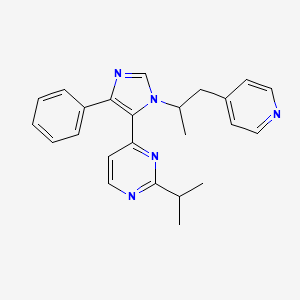 2-isopropyl-4-[1-(1-methyl-2-pyridin-4-ylethyl)-4-phenyl-1H-imidazol-5-yl]pyrimidine