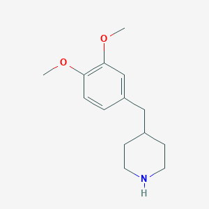 molecular formula C14H21NO2 B038906 4-(3,4-Dimethoxy-benzyl)-piperidine CAS No. 121278-66-8
