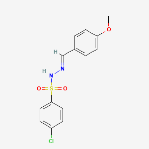 4-chloro-N'-(4-methoxybenzylidene)benzenesulfonohydrazide