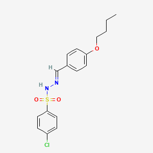 N-[(E)-(4-butoxyphenyl)methylideneamino]-4-chlorobenzenesulfonamide