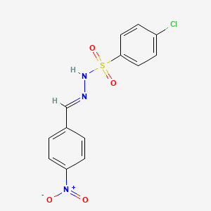 4-chloro-N'-(4-nitrobenzylidene)benzenesulfonohydrazide