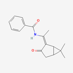 N-[1-(6,6-dimethyl-3-oxobicyclo[3.1.0]hex-2-ylidene)ethyl]benzamide