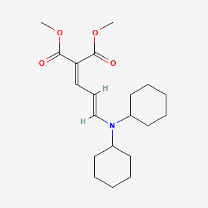 dimethyl 2-[(E)-3-(dicyclohexylamino)prop-2-enylidene]propanedioate