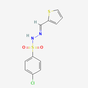 4-chloro-N-[(E)-thiophen-2-ylmethylideneamino]benzenesulfonamide