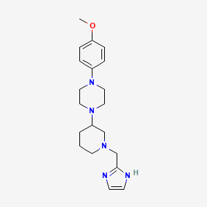 1-[1-(1H-imidazol-2-ylmethyl)-3-piperidinyl]-4-(4-methoxyphenyl)piperazine