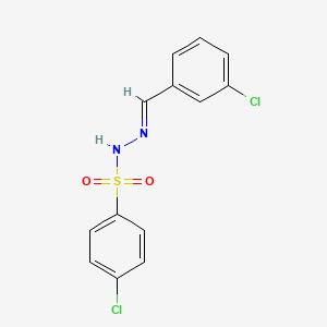 4-chloro-N'-(3-chlorobenzylidene)benzenesulfonohydrazide