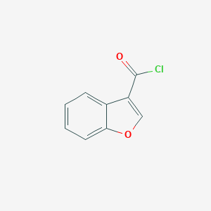 molecular formula C9H5ClO2 B038910 苯并[b]呋喃-3-甲酰氯 CAS No. 111964-21-7