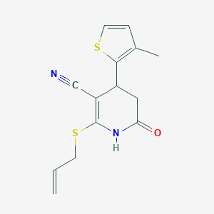 2-(Allylsulfanyl)-4-(3-methyl-2-thienyl)-6-oxo-1,4,5,6-tetrahydro-3-pyridinecarbonitrile