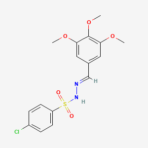 4-chloro-N'-(3,4,5-trimethoxybenzylidene)benzenesulfonohydrazide