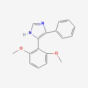 molecular formula C17H16N2O2 B3891317 5-(2,6-dimethoxyphenyl)-4-phenyl-1H-imidazole 