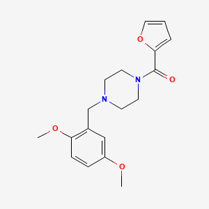 1-[(2,5-DIMETHOXYPHENYL)METHYL]-4-(FURAN-2-CARBONYL)PIPERAZINE