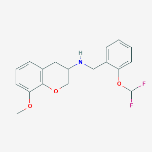 N-[2-(difluoromethoxy)benzyl]-8-methoxy-3-chromanamine