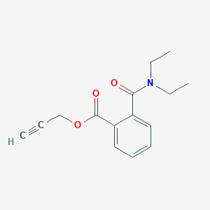 molecular formula C15H17NO3 B389144 2-Propynyl 2-[(diethylamino)carbonyl]benzoate CAS No. 296883-72-2