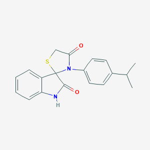 3'-(4-isopropylphenyl)-4'H-spiro[indole-3,2'-[1,3]thiazolidine]-2,4'(1H)-dione