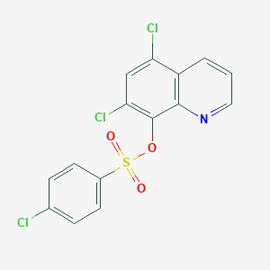 B389168 5,7-Dichloro-8-quinolyl 4-chlorobenzenesulfonate CAS No. 325811-57-2