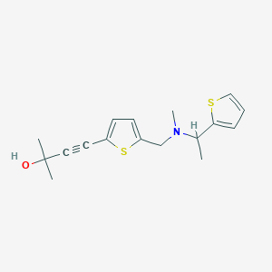 2-methyl-4-[5-({methyl[1-(2-thienyl)ethyl]amino}methyl)-2-thienyl]but-3-yn-2-ol