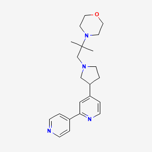 4-[1-(2-methyl-2-morpholin-4-ylpropyl)pyrrolidin-3-yl]-2,4'-bipyridine