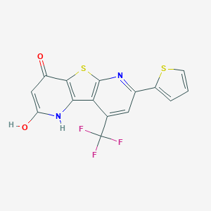 7-(2-Thienyl)-9-(trifluoromethyl)pyrido[2',3':4,5]thieno[2,3-b]pyridine-2,4-diol