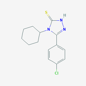 5-(4-chlorophenyl)-4-cyclohexyl-4H-1,2,4-triazole-3-thiol