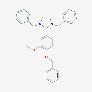 molecular formula C31H32N2O2 B389234 1,3-Dibenzyl-2-[4-(benzyloxy)-3-methoxyphenyl]imidazolidine 