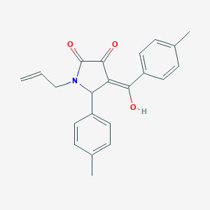 1-allyl-3-hydroxy-4-(4-methylbenzoyl)-5-(4-methylphenyl)-1,5-dihydro-2H-pyrrol-2-one
